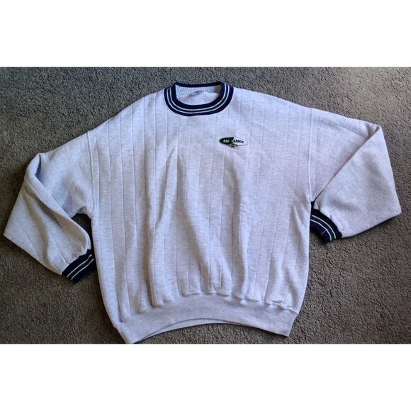 Vintage 90s Bar Harbor Maine Crew Neck Sweatshirt 2X Gray Jerzees - Picture 1 of 5